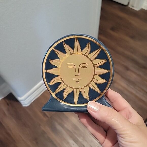 Vintage Spring maid Springmaid Celestial Bathroom Accessory 3pc Sun Moon Stars - Picture 6 of 16